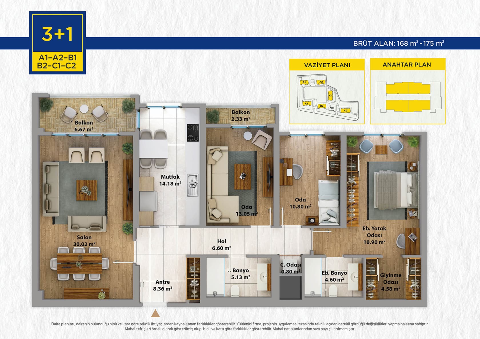 Bizim Evler 11 - Cadde Cepheli Boş 3+1 - Fotoğraf 1